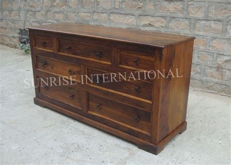 Buy wooden chest of drawers storage cabinet furniture online in india ...