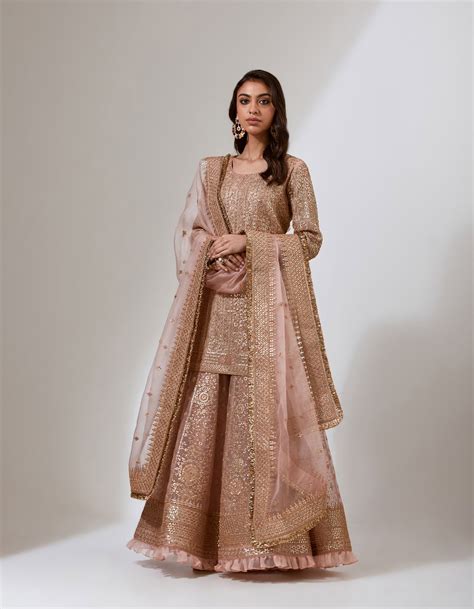 Gold Sharara Set with Gota Embroidery – NidhiTholia