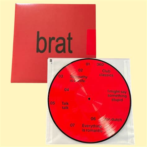 brat - charli xcx limited edition red picture disc... - Depop