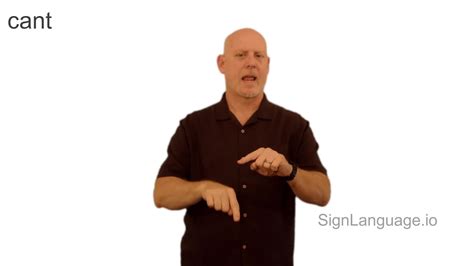 cant in ASL - Example # 2 - American Sign Language