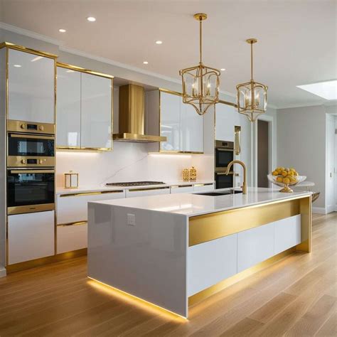 20 Stunning White and Gold Kitchen Ideas for a Chic, Bright, and ...