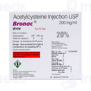 Bronac 200 Mg Injection 5 Ml - Uses, Side Effects, Dosage, Price | Truemeds