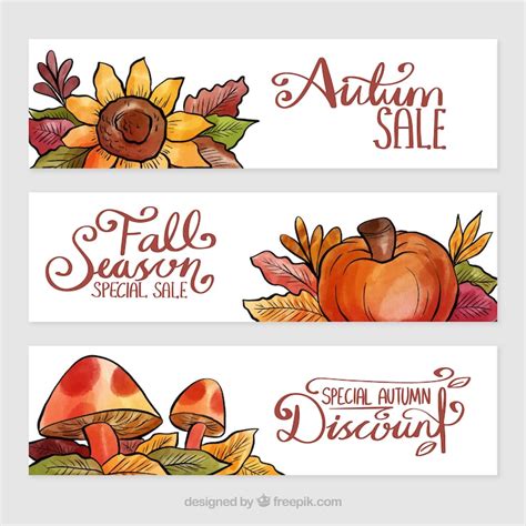 Fall banner clipart Images - Free Download on Freepik