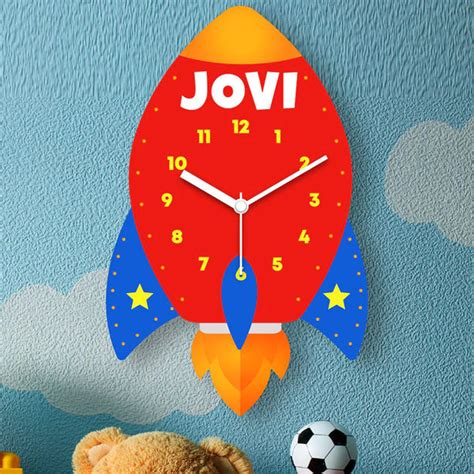 Customized Rocket Home Decor Wall Clock