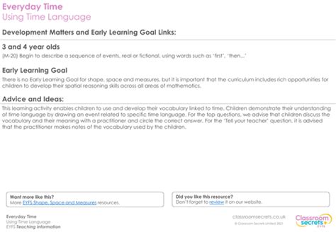 Image result for Time Sampling Language Activity Early Years