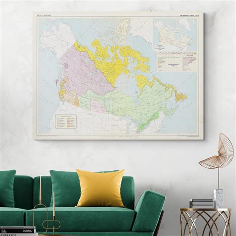 Aboriginal Indigenous Map of Canada – First Nations Cartography Showing Traditional Territories ...