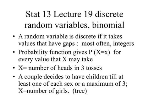 Image result for Discrete Random Variables and Binomial Distribution