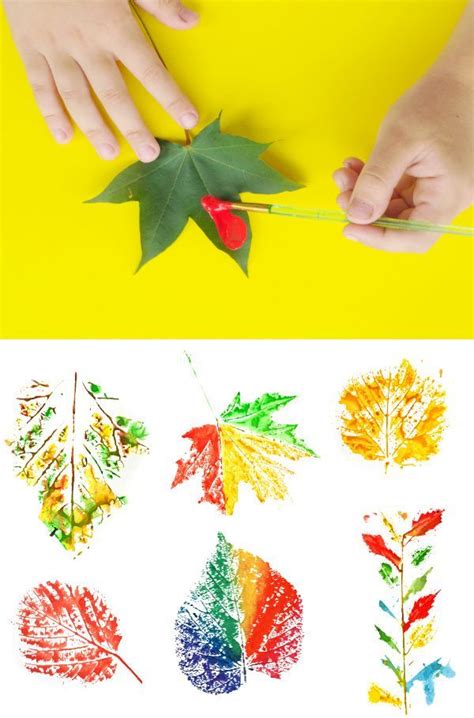 fall leaf painting preschool