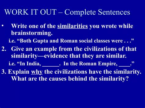 Comparative essay practice classical civs | PPT