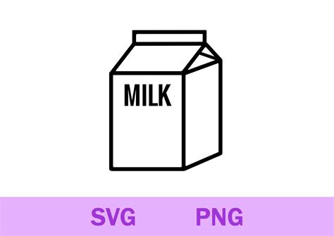 Milk Carton Clip Art Milk Carton PNG Clip Art Fun Colorful Food