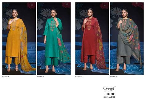 Ganga Jaime Cotton Embroidered Salwar Suit