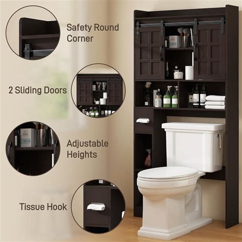 Halitaa Over The Toilet Storage Cabinet, Farmhouse Storage India | Ubuy