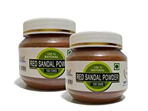RAINTECH HERBALS New Red Sandalwood Powder 200g (Combo of 2) | Pure ...
