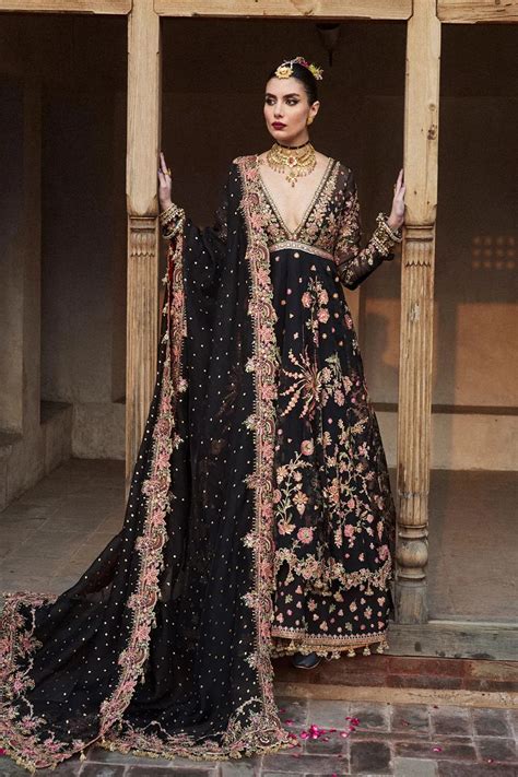 Shop Handmade Black Anarkali Maxi for Weddings Online in UAE – SALWAR MAHAL