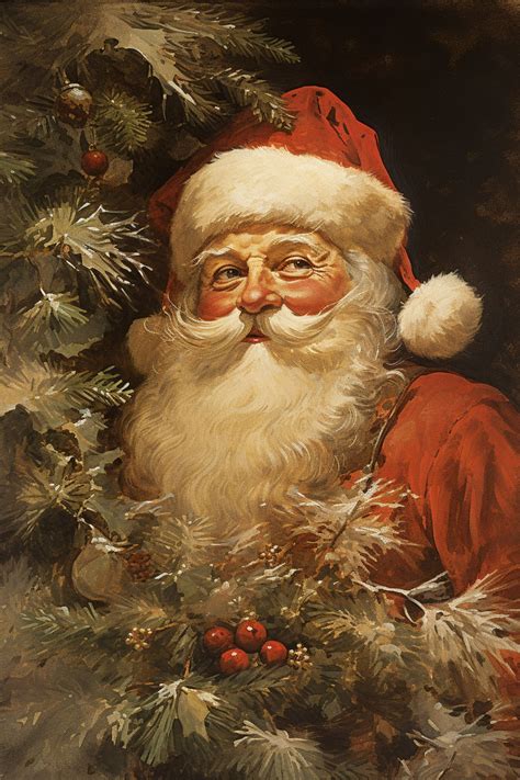 Vintage Santa Claus Art Free Stock Photo - Public Domain Pictures