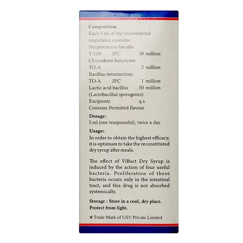 Vibact Dry Syrup 50 ml Price, Uses, Side Effects, Composition - Apollo ...