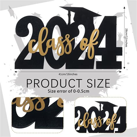 CroBlissful Class of 2024 Wooden Graduation Photo Props 2024 India | Ubuy