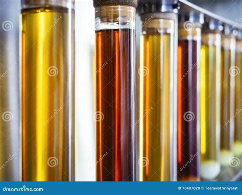 Ethanol Oil Test in Tube Fuel Research Industry Stock Photo - Image of ...
