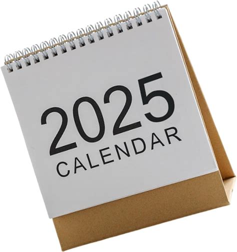 WEIDN Desk Calendar 2025 Small Desk Calendar Standing Calendar Annual ...