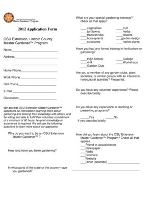 Fillable Online extension oregonstate 2008 Application Form - Oregon ...