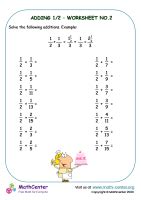 Adding 2/5 - Worksheet No.1 | Worksheets | Math Center