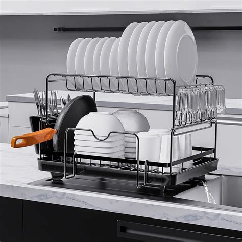 IARTOPS Dish Drying Rack, Space-Saving Dish Rack for Kitchen Counter ...