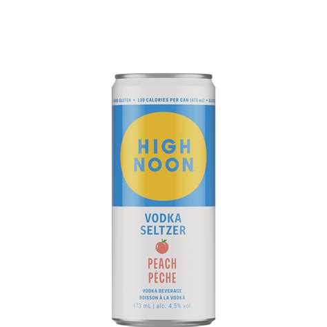 High Noon Vodka Seltzer Peach 473ml Can – Newfoundland Labrador Liquor ...
