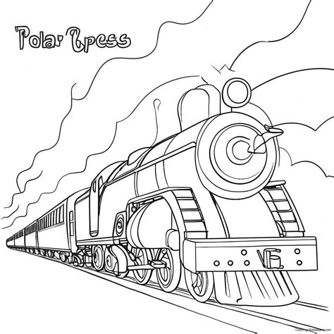 Polar Express Coloring Page