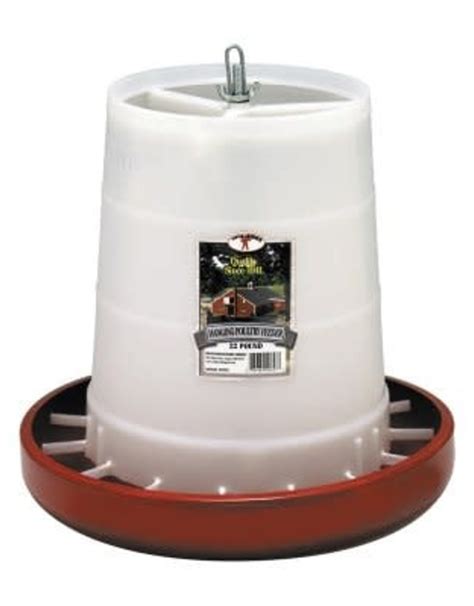 Miller Little Giant Red Plastic Hanging Poultry Feeder - 22 lb ...