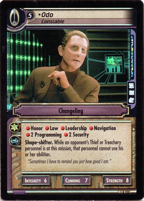 Odo - Constable (2E) (Foil) | CardGuide Wiki | Fandom