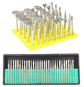 Digital Craft 80Pcs Diamond Grinding Heads Burr Bit Set | 3mm Shank ...