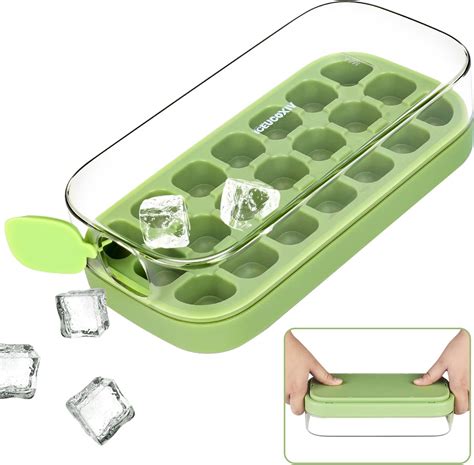 Amazon.com: Ice Cube Tray, Easy Release Ice Mold - Silicone 21 pcs Ice ...