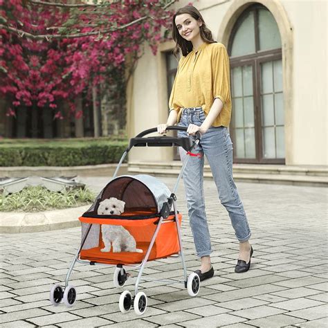 Buy Cat Stroller for Small Cats No Escape Dog Stroller Pet Strollers ...