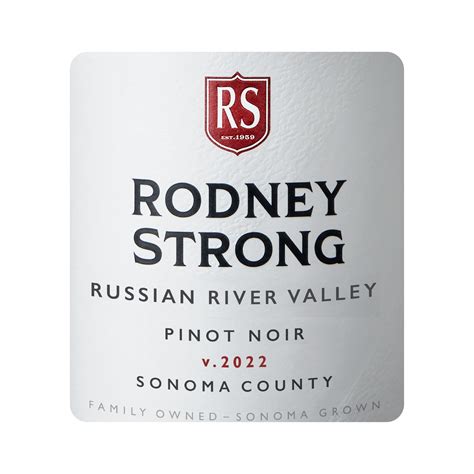RODNEY STRONG Russian River Valley Pinot Noir Sonoma County - Wine Plus ...