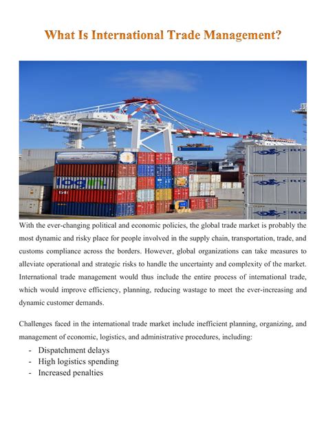 What is international trade management - cds ltd - Page 1 - 3 | Flip ...