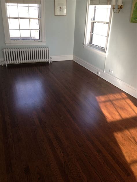 Dark Red Hardwood Flooring