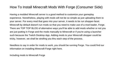 How to Use Minecraft Forge Mods 的图像结果