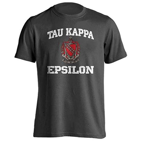 Greek Tau Kappa Epsilon TKE Coat of Arms Retro Distressed Short Sleeve ...