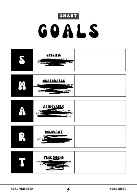 Smart Goals Worksheet 的图像结果
