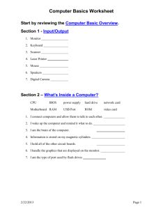 Computer Basics Worksheet 的图像结果