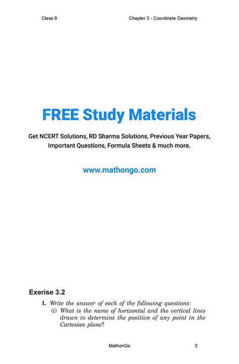 Mathematics Class 9 Chapter 3 的图像结果