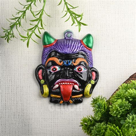 GELLON Seeng Bhoot Nazar Battu – Evil Eye Protection – Face Mask Wall ...