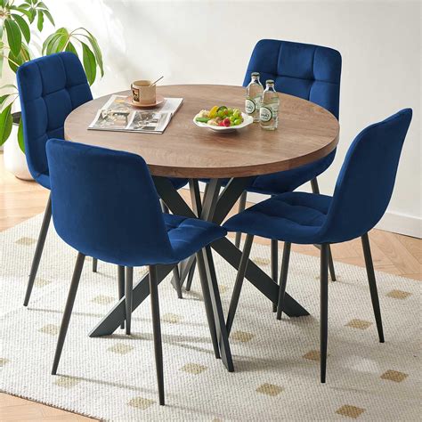 Navy Blue Dining Room Table House Of Hampton® 5 Piece Rectangle Glass