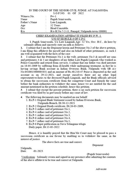 Image result for Chief Declaration Form