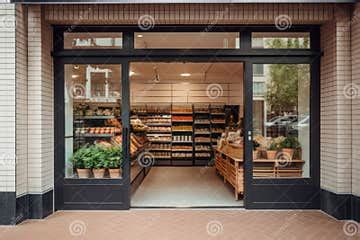 Outside Local Grocery Store Front Display 的图像结果