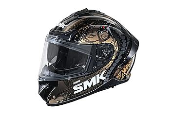SMK Typhoon Reptile Full FACE Helmet D Ring with PINLOCK Fitted (GL-277 ...