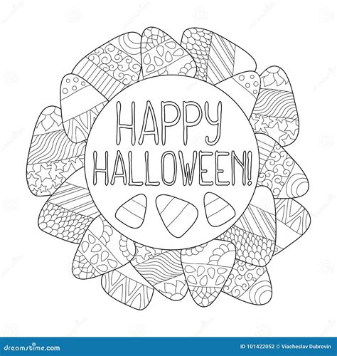 Candy Corn Coloring Page Candy Corn Coloring Page (M142) Free