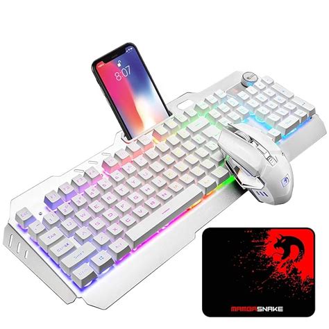 Amazon.in: Buy Wireless Gaming Keyboard and Mouse Combo, Rechargeable ...