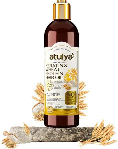 Buy ATULYA KERATIN & WHEAT PROTEIN HAIR OIL 200 ML Online & Get Upto 60 ...