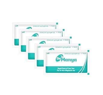Dr. Manya Rapid Dengue Test Kit | Pack of 5 | Instant Home Blood Test ...